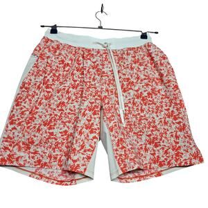 Lululemon Active Coralized White Opal Swim Shorts Size Med